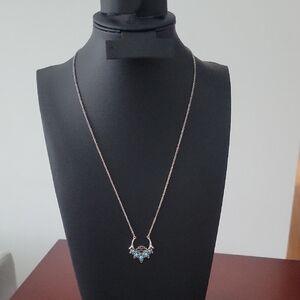 Harley-Davidson Necklace, 18", .925 Silver/Turquoise